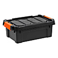 Iris® Remington Heavy Duty Store-It-All Tote, 3 Gallon, Black 1 thumbnail image