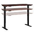 Bush® Business Furniture Move 40 Series Electric 60"W x 30"D Electric Height-Adjustable Standing Desk, Hansen Cherry/Black, Standard Delivery