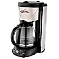 CoffeePro 12-Cup European-Style Programmable Coffeemaker, Stainless Steel/Black 1 thumbnail image