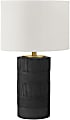 Monarch Specialties Mack Table Lamp, 24”H, Ivory/Black