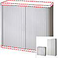 Paperflow easyOffice Collection Storage Cabinet Door Kit - 43.3" Width x 16.3" Depth x 41.2" Height - Polystyrene - Gray 1 thumbnail image