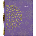Cambridge® Vienna Weekly/Monthly Planner, 8-1/2" x 11", Purple, January To December 2022, 122-905