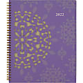 Cambridge® Vienna Weekly/Monthly Planner, 8-1/2" x 11", Purple, January To December 2022, 122-905 1 thumbnail image