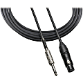 Audio-Technica ATR-MCU Microphone Cables (XLRF - 1/4") - 20 ft 6.35mm/XLR Audio Cable for Microphone, Audio Device - First End: 1 x 6.35mm Audio - Male - Second End: 1 x 3-pin XLR Audio - Female - Shielding - Black