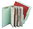 Pendaflex® Pressboard 8-Fastener Classification Folder, Letter Size, Earth Red, Box Of 10