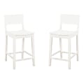 Linon Doncaster Counter Stools, White, Set Of 2 Stools