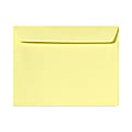 LUX Booklet 9" x 12" Envelopes, Gummed Seal, Lemonade Yellow, Pack Of 1,000