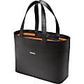 Kensington Jacqueline K62614WW Carrying Case (Tote) for 12" to 15.6" Notebook - Black - Damage Resistant, Drop Resistant - Faux Leather - Handle - 13.8" Height x 19.7" Width x 12.6" Depth - 1 Pack
