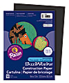 SunWorks® Construction Paper, 9" x 12", Black, Pack Of 50