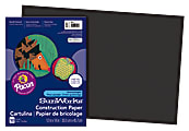 Prang® Construction Paper, 12" x 18", Black, Pack Of 50