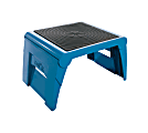 Cramer One Up Nonslip Folding Step Stool - 1 Step - 9.5" x 14.5" x 11.3" - Blue