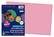 Prang® Construction Paper, 12" x 18", Pink, Pack Of 50