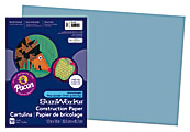 SunWorks® Construction Paper, 12" x 18", Sky Blue, Pack Of 50