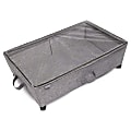 Dormify Under the Bed Storage Bin On Wheels, Gray