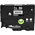 Brother HGES2215PK - Extra strength adhesive - black on white - Roll (0.35 in x 26.3 ft) 5 cassette(s) bulk - laminated tape - for Brother PT-P950; P-Touch PT-18, E100, E300, E500, E550, P900, P950; P-Touch EDGE PT-P750