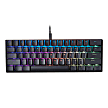 Mad Catz S.T.R.I.K.E. 6 60%-Form-Factor RGB Wired Mechanical Gaming Keyboard, Full Size, Black, KS63NMUS