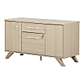 South Shore Helsy 47-3/4"W x 18-1/2"D Lateral 2-Drawer File Cabinet Credenza, Soft Elm 1 thumbnail image