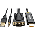 Tripp Lite by Eaton VGA to HDMI Adapter Cable with Audio and USB Power (M/M), 1080p 60 Hz, 6 ft. (1.8 m) - HDMI/Mini-phone/USB/VGA  - P116006HDMIA 1 thumbnail image