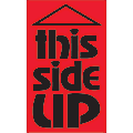 Tape Logic® Preprinted Shipping Labels, DL1078, This Side Up, Rectangle, 3" x 5", Fluorescent Red, Roll Of 500 1 thumbnail image