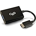 C2G HDMI to VGA Adapter Converter Dongle with Stereo Audio M/F - Black - HDMI/VGA/Mini-phone  - 41351 1 thumbnail image