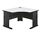 Bush® OfficePro Wood Corner Desk, 29 7/8"H x 47 1/4"W x 47 1/4"D, Slate/White Spectrum 1 thumbnail image