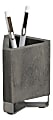 Realspace® Orix Wood/Metal Pen Cup, 4-3/4"H x 3-1/4"W x 3-1/4"D, Gray/Nickel 1 thumbnail image