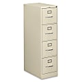 HON® 510 25"D Vertical 4-Drawer File Cabinet, Putty