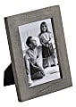 Realspace® Orix Wood Picture Frame, 5-3/4" x 7-3/4", Matted For 4" x 6", Gray 1 thumbnail image