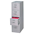HON® 510 25"D Vertical 4-Drawer File Cabinet, Light Gray 1 thumbnail image