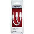 Belkin Speaker and Headphone Splitter - Mini-phone Male, Mini-phone Female - Black