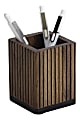 Realspace® Becker Wood Pen Cup, 4"H x 3"W x 3"D, Natural 1 thumbnail image