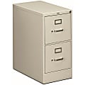 HON® 510 25"D Vertical 2-Drawer File Cabinet, Light Gray 1 thumbnail image
