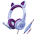 HyperGear Kids' Kombat Kitty Gaming Headset, Purple, 15555 1 thumbnail image