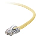 Belkin Cat5e Patch Cable - RJ-45 Male - RJ-45 Male - 12" - Yellow 1 thumbnail image