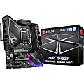 MSI MPG Z490M GAMING EDGE WIFI Desktop Motherboard - Intel Chipset - Socket LGA-1200 - Micro ATX - 128 GB DDR4 SDRAM Maximum RAM - DIMM, UDIMM - 4 x Memory Slots - IEEE 802.11 a/b/g/n/ac/ax - 4 x SATA Interfaces) 1 thumbnail image