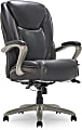 Serta® Smart Layers™ Hensley Big & Tall Ergonomic Bonded Leather High-Back Chair, Dark Gray/Silver