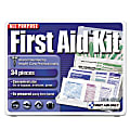 First Aid Only All-Purpose First Aid Kit, 1/2"H x 3-3/4"W x 4-3/4"D, Blue/White 1 thumbnail image