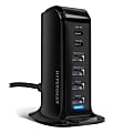 HyperGear Power Tower 42-Watt 6-USB Charging Station, Black, HPL15644