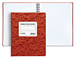 TOPS™ Computation Notebook, 9 1/2" x 11 3/4", Quad Ruled, Ivory Paper, Red Cover, 76 Sheets