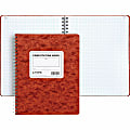 TOPS™ Computation Notebook, 9 1/2" x 11 3/4", Quad Ruled, Ivory Paper, Red Cover, 76 Sheets 1 thumbnail image