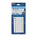 Redi-Tag® Permanent Index Tabs, 1-10, White, 8 Sets (24 Blank), Pack Of 104 Tabs 1 thumbnail image