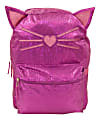 Cat Sequin Backpack With 3-D Ears, Purple 1 thumbnail image