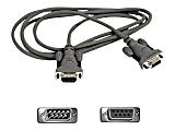 Belkin PRO Series - Serial extension cable - DB-9 (M) to DB-9 (F) - 6 ft - molded, thumbscrews