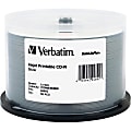 Verbatim CD-R 700MB 52X DataLifePlus Silver Inkjet Printable - 50pk Spindle - Printable - Inkjet Printable 1 thumbnail image
