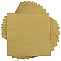 JAM PAPER Small Beverage Napkins - 5 x 5 - Gold - 40/Pack  1 thumbnail image