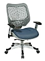 Office Star™ Unique Self-Adjusting SpaceFlex Mid-Back Managers Chair, Blue