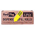 Redi-Tag Sign Here Arrow Flags Dispenser Refills - 720 x Yellow - 1.88" x 0.56" - "SIGN HERE" - Yellow - Removable, Self-adhesive - 6 / Box