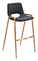 Zuo Desi Barstools, Black/Gold, Set Of 2 Barstools 1 thumbnail image