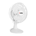 Lorell® 6" 2-Speed Tilt Desk Fan, White