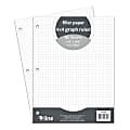 C-Line Graph Ruled Filler Paper, 8” x 10-1/2”, 80 Sheets Per Ream, White, Pack Of 36 Reams 1 thumbnail image